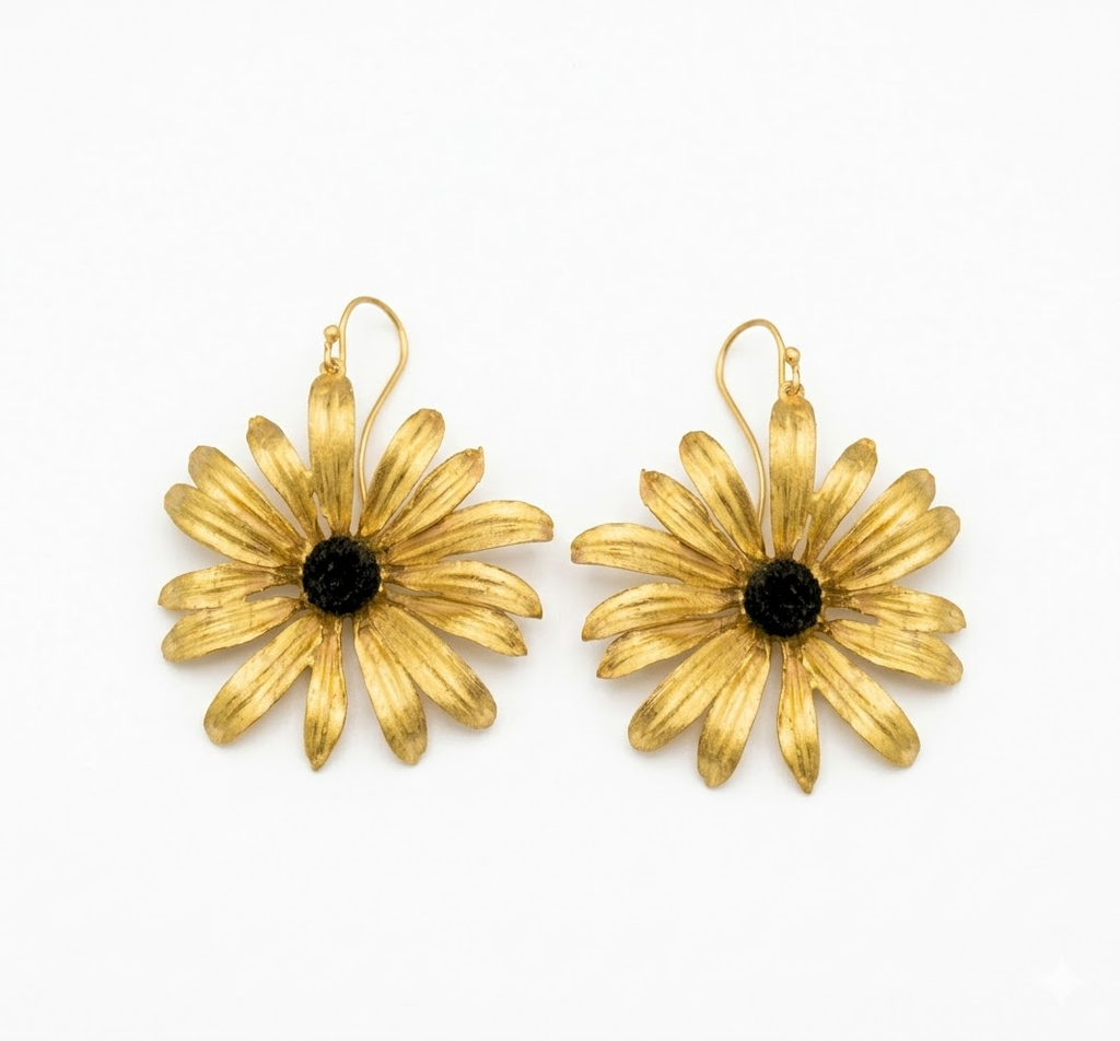 Black-Eyed Susan Earrings - Wire