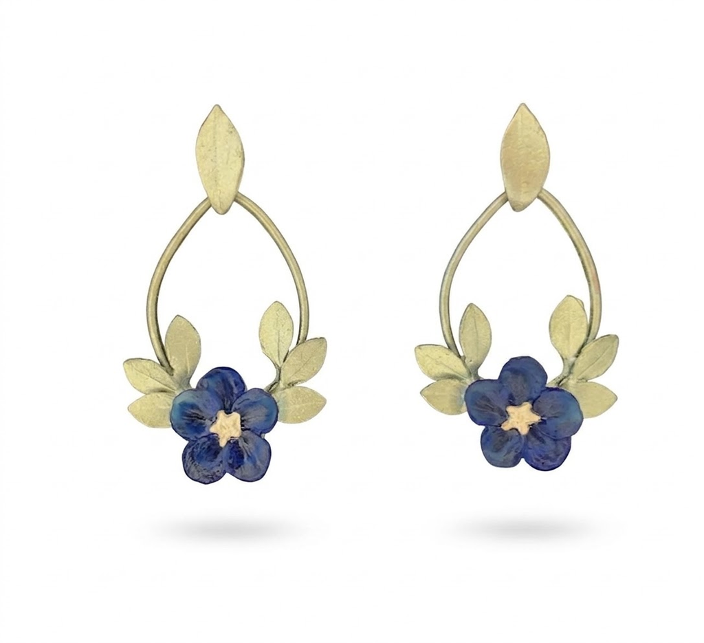 Blue Violet Earrings - Oval Post