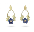 Blue Violet Earrings - Oval Post
