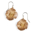 California Poppy Earrings - Large Flower