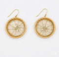 Citrus Earrings - Large Wire Lemon