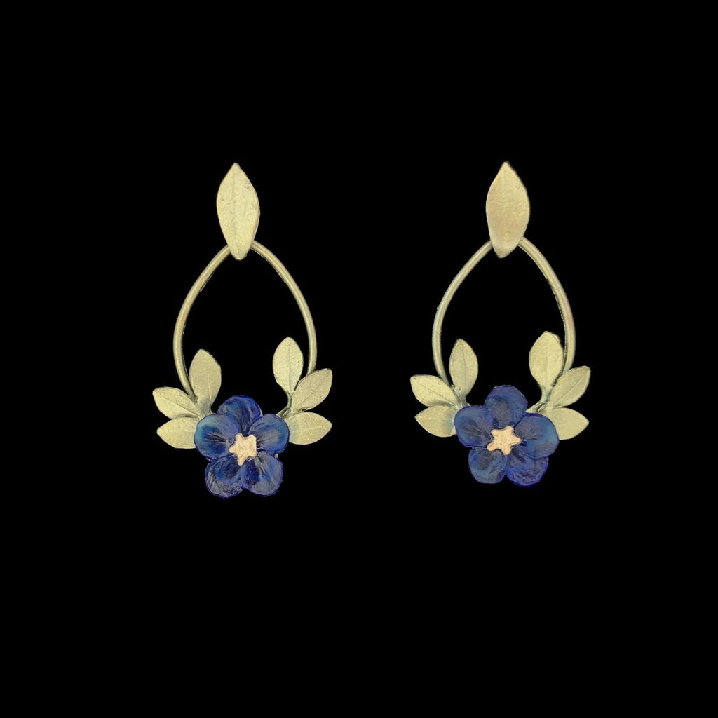 Blue Violet Earrings - Oval Post