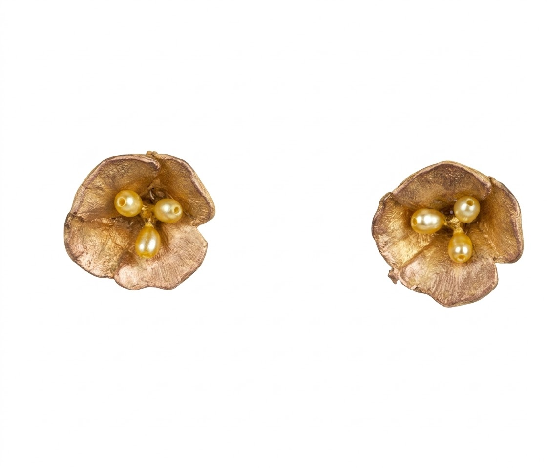 California Poppy Earrings - Petite Post